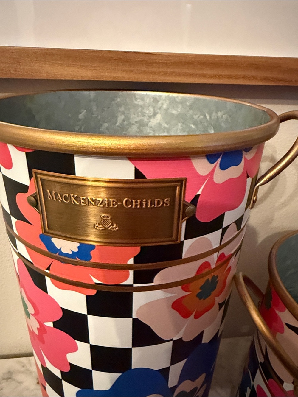 MacKenzie-Childs Dolce Vita Flower Buckets - Picture 2 of 4